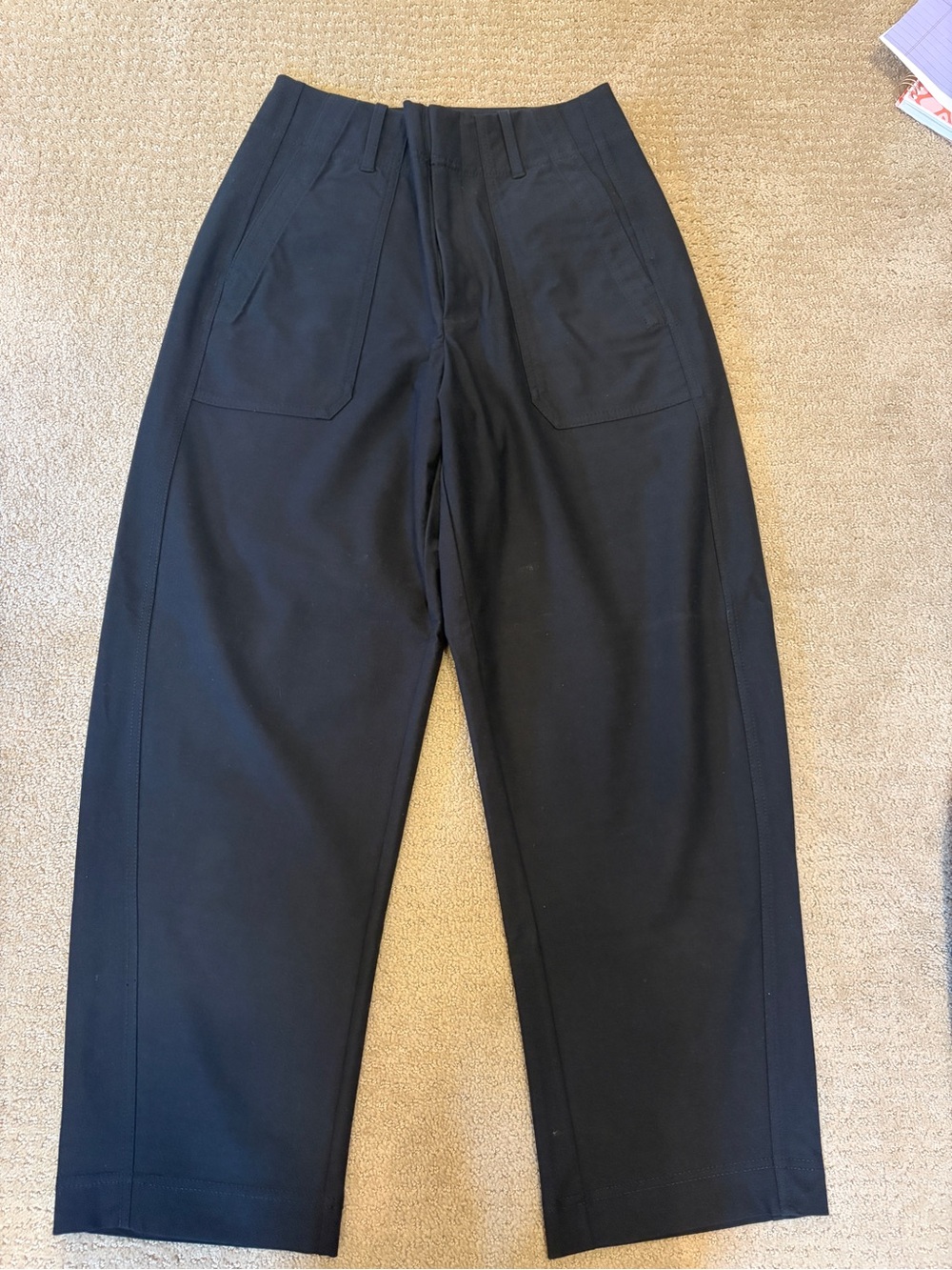 Athleta barrel Black Straight-Leg Pants